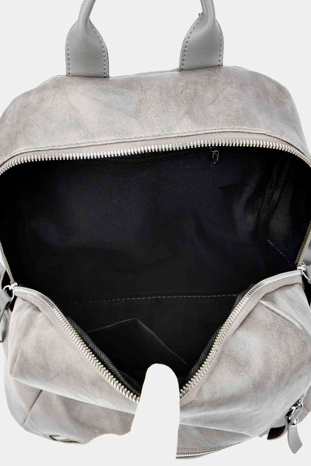 PU Leather Convertible Backpack