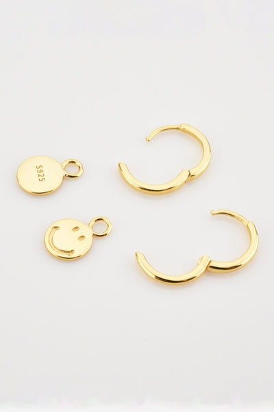 Smiley Face Drop Earrings