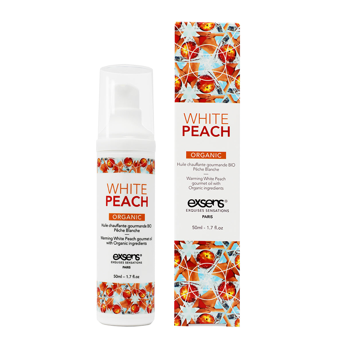 Exsens Warming Massage Oil 50ml - White Peach