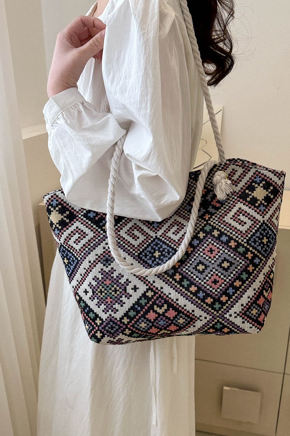 Bohemian Polyester Tote Bag