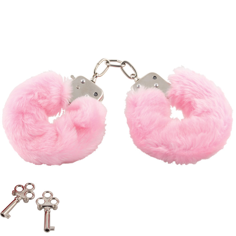 Plush Love Cuffs - Pink Golden Triangle