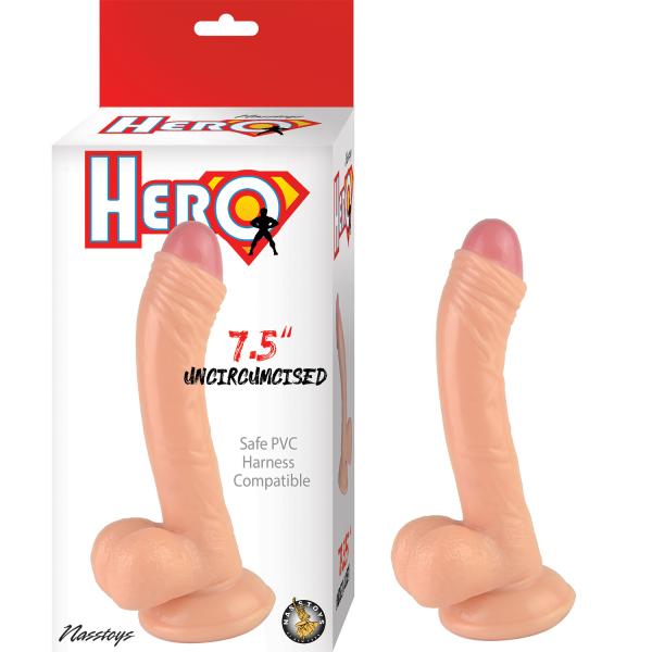 Hero 7.5in Uncircumcised Dildo sextoyclub.com