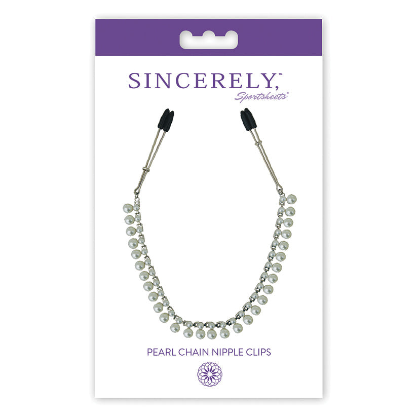 Sincerely Pearl Chain Nipple Clips Sportsheets