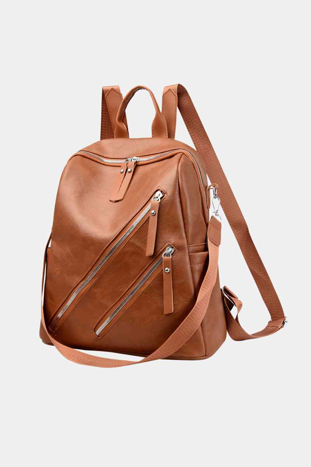 PU Leather Convertible Backpack