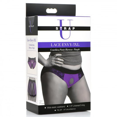 Lace Envy Crotchless Panty Harness XR Brands