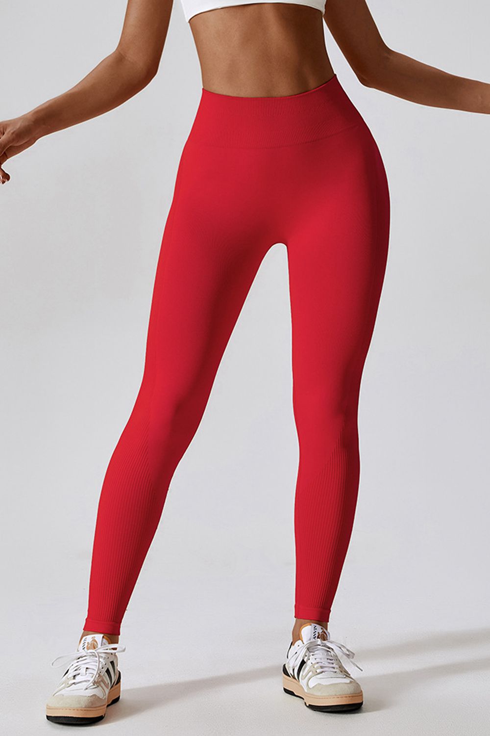 Wide Waistband Slim Fit Long Sports Leggings