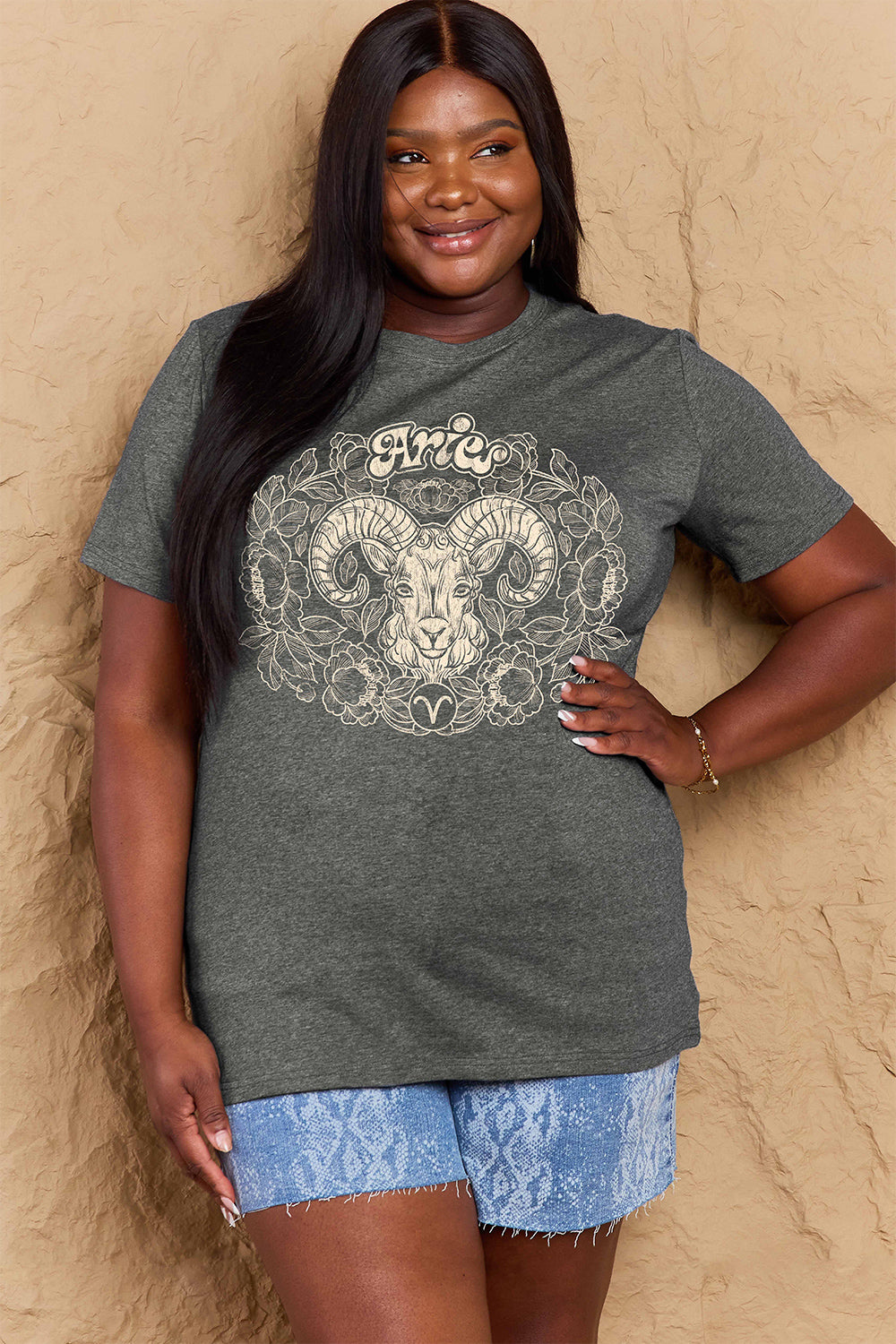 Simply Love Full Size ARIES Graphic T-Shirt